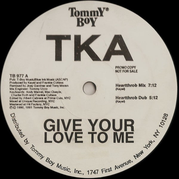 TKA : Give Your Love To Me (12", Promo)