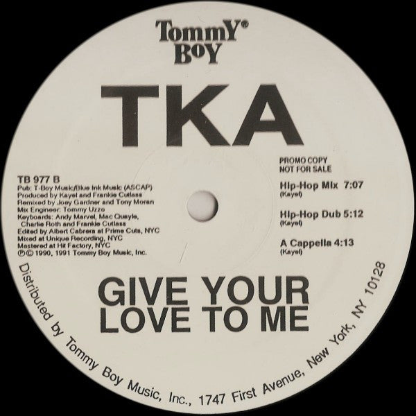 TKA : Give Your Love To Me (12", Promo)