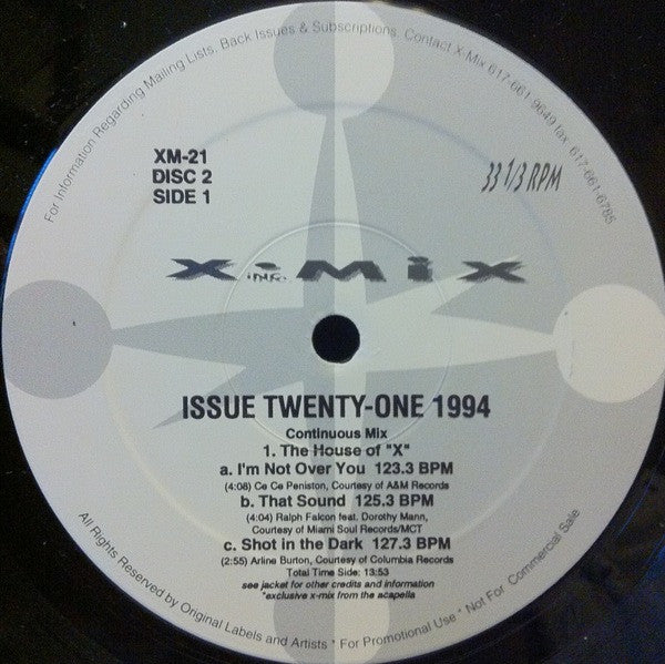 Various : X-Mix Issue Twenty One (2x12", Comp, Promo)