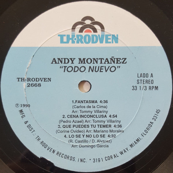 Andy Montañez : Todo Nuevo..! (LP, Album)