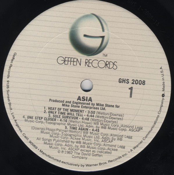 Asia (2) : Asia (LP, Album)