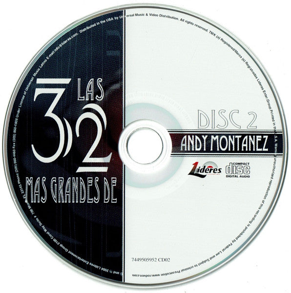 Andy Montañez : Las 32 Mas Grandes De Andy Montañez (2xCD, Comp)