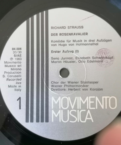 Richard Strauss, Herbert von Karajan : Der Rosenkavalier (4xLP, Album, Cof)