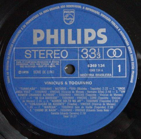 Toquinho & Vinicius : Vinicius / Toquinho (LP, Album, Gat)