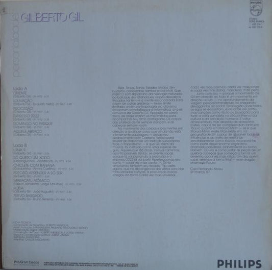 Gilberto Gil : Personalidade (LP, Comp, RM)