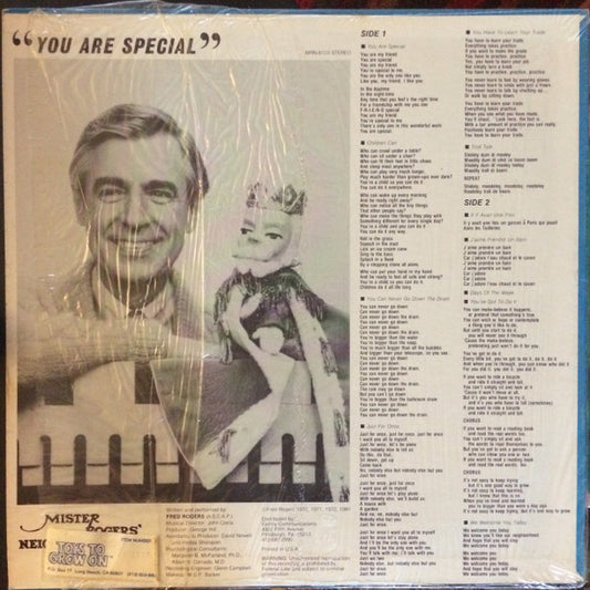 Mister Rogers - You Are Special vinyl record, LP (Very Good Plus (VG+)) | Lulo Records