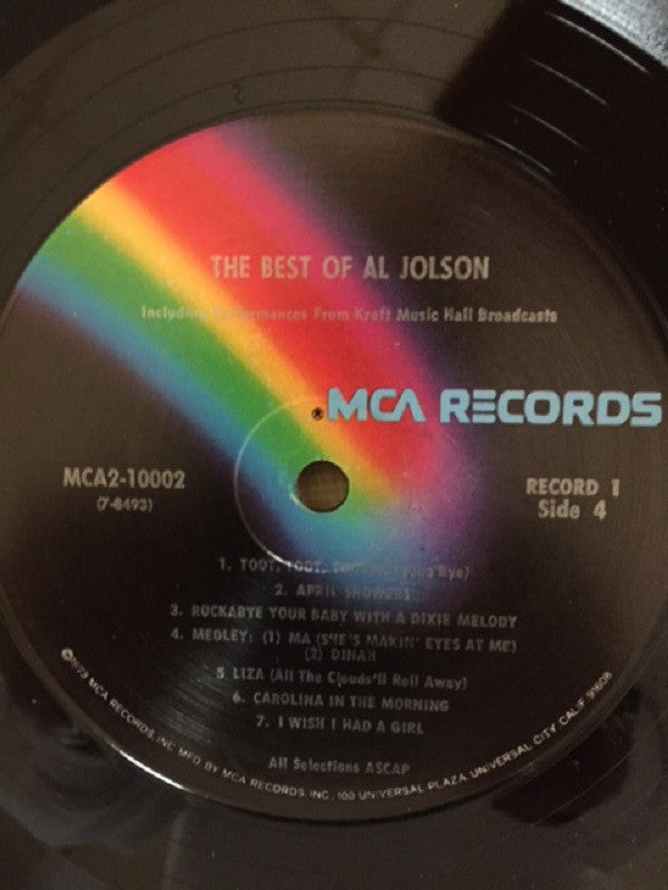Al Jolson : The Best Of Al Jolson (2xLP, Comp, RE)