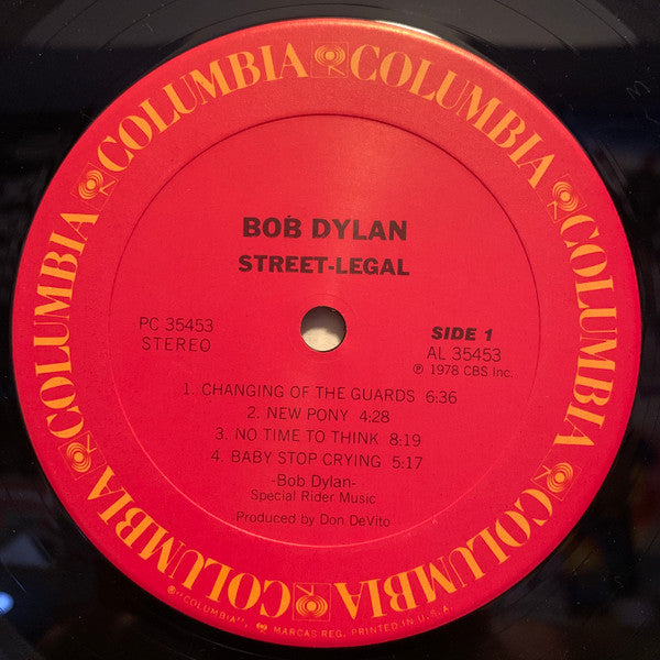Bob Dylan : Street-Legal (LP, Album, RE, Car)