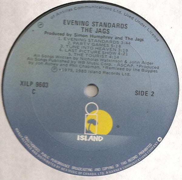 The Jags : Evening Standards (LP, Album)