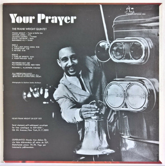 The Frank Wright Quintet : Your Prayer (LP, Album)