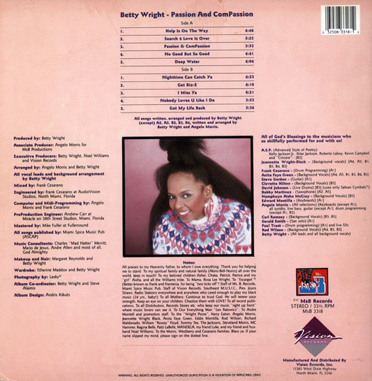 Betty Wright : Passion & Compassion (LP, Album)