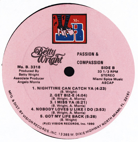 Betty Wright : Passion & Compassion (LP, Album)