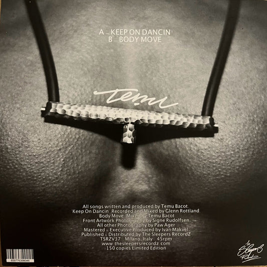 Temu Bacot : Keep On Dancin' / Body Move (7", Single, Ltd)