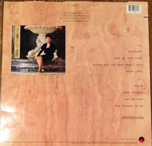 Anita Baker : Giving You The Best That I Got (LP, Album, Promo)
