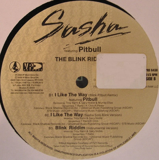 Sasha (7) : I Like The Way (The M Diddy Remix) (12")