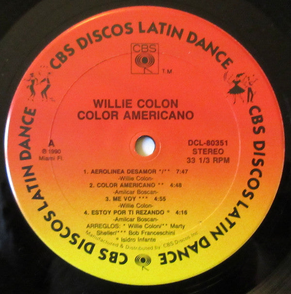 Willie Colón : Color Americano (LP, Album)