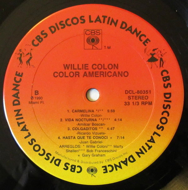Willie Colón : Color Americano (LP, Album)