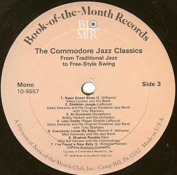 Various : The Commodore Jazz Classics (3xLP, Comp, Mono + Box)