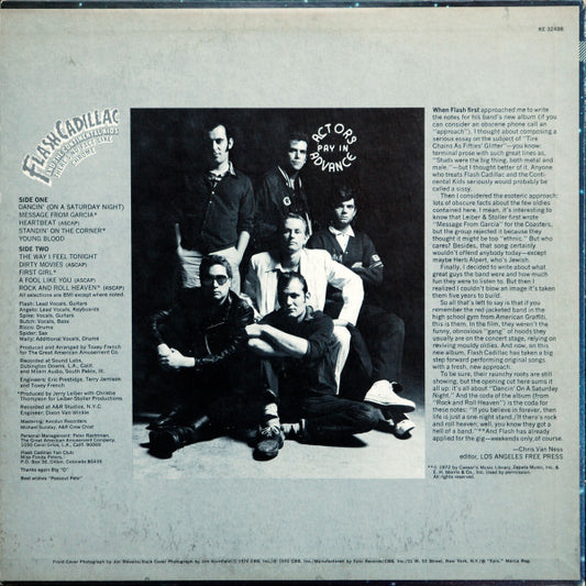 Flash Cadillac And The Continental Kids* : There's No Face Like Chrome (LP, Album, San)