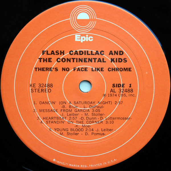 Flash Cadillac And The Continental Kids* : There's No Face Like Chrome (LP, Album, San)