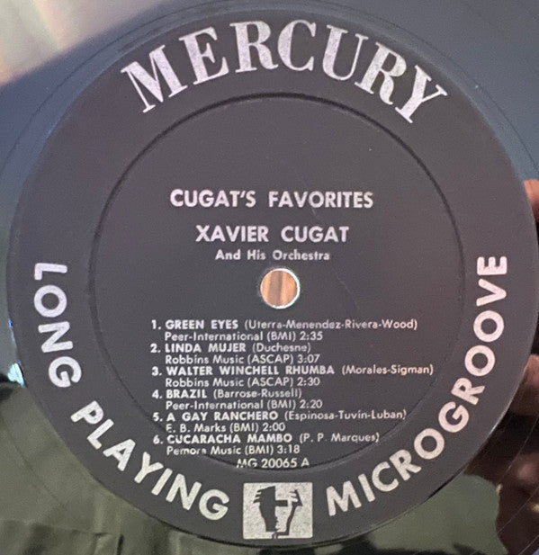 Xavier Cugat And His Orchestra : Cugat's Favorites (LP, Album, Mono)