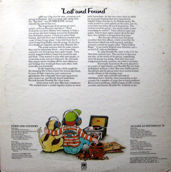 Humble Pie : Lost And Found (2xLP, Comp, Mon)
