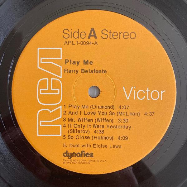 Harry Belafonte : Play Me (LP, Album)