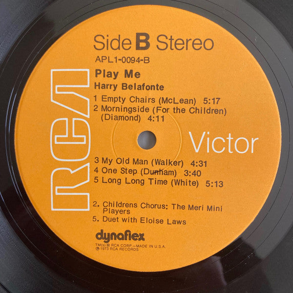 Harry Belafonte : Play Me (LP, Album)