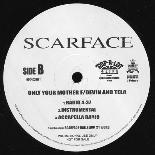 Scarface - Spend The Night / Only Your Mother vinyl record, 12" (Mint (M)) | Lulo Records
