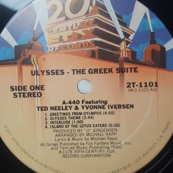 A-440 Feat. Ted Neeley & Yvonne Iversen : Ulysses: The Greek Suite (2xLP, Album, Gat)