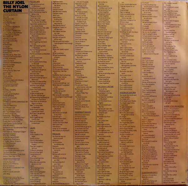 Billy Joel : The Nylon Curtain (LP, Album, RE, Ter)