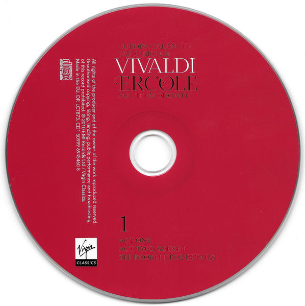 Antonio Vivaldi – Rolando Villazón / Romina Basso / Patrizia Ciofi / Diana Damrau / Joyce DiDonato / Vivica Genaux / Philippe Jaroussky / Topi Lehtipuu / Europa Galante / Fabio Biondi : Ercole Sul Termodonte (2xCD, Album + Box)