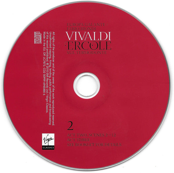 Antonio Vivaldi – Rolando Villazón / Romina Basso / Patrizia Ciofi / Diana Damrau / Joyce DiDonato / Vivica Genaux / Philippe Jaroussky / Topi Lehtipuu / Europa Galante / Fabio Biondi : Ercole Sul Termodonte (2xCD, Album + Box)