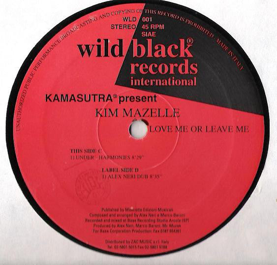 Kamasutra Present Kym Mazelle : Love Me Or Leave Me (2x12")