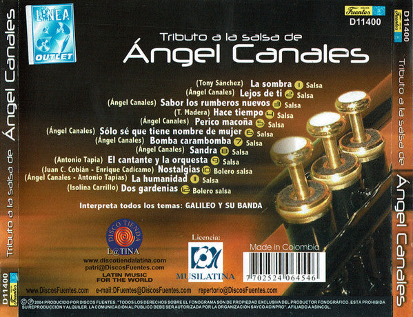 Galileo Y Su Banda : Tributo A La Salsa De Ángel Canales (CD, Album)