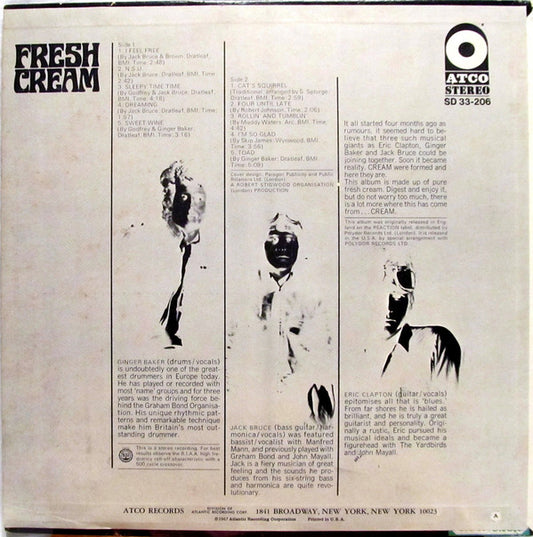 Cream (2) : Fresh Cream (LP, Album, Ter)