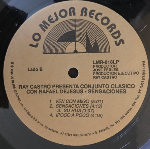 Ramon Castro Presenta Conjunto Clasico Con Rafael de Jesus : Sensaciones (LP, Album)