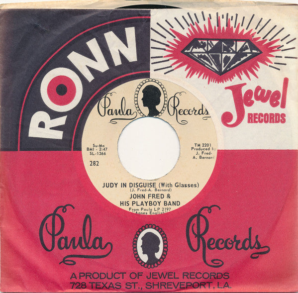 John Fred & His Playboy Band : Judy In Disguise (With Glasses) (7", Single)