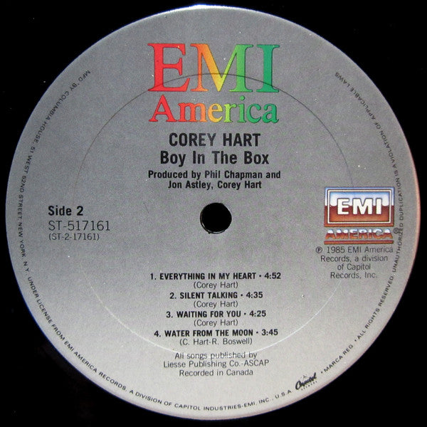 Corey Hart : Boy In The Box (LP, Album, Club)
