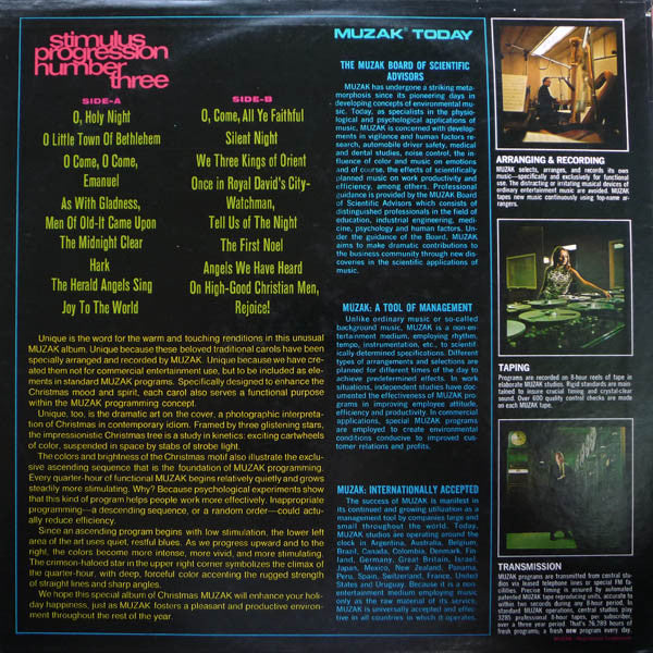 Unknown Artist : Stimulus Progression Number Three - Christmas (LP, Album)