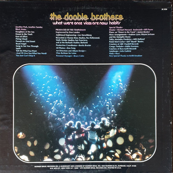 The Doobie Brothers : What Were Once Vices Are Now Habits (LP, Album, RE, Jac)