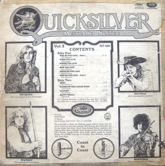 Quicksilver Messenger Service - Happy Trails vinyl record, LP (Very Good (VG)) | Lulo Records