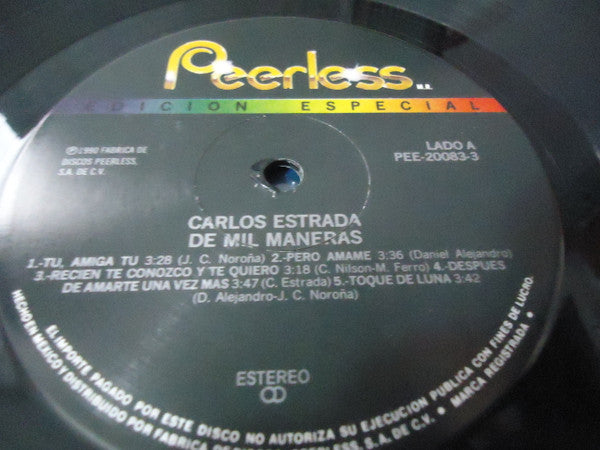 Carlos Estrada (10) : De Mil Maneras (LP, Album)