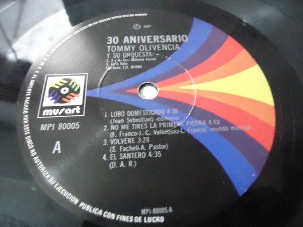 Tommy Olivencia Y Su Orquesta : 30 Aniversario (LP, Comp)