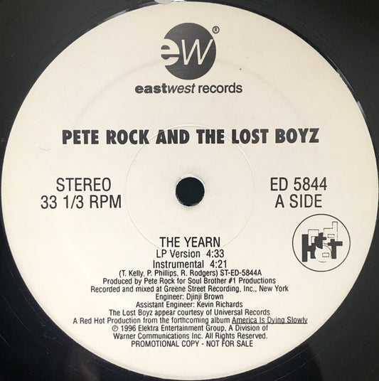 Pete Rock And Lost Boyz - The Yearn vinyl record, 12" (Near Mint (NM or M-)) | Lulo Records