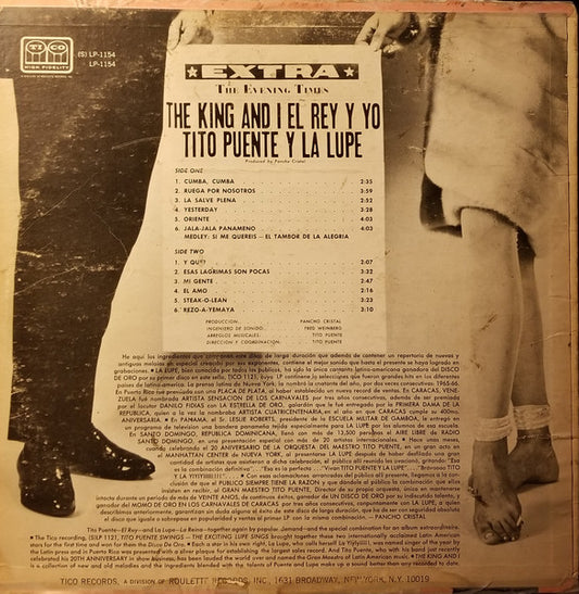 Tito Puente Y La Lupe : The King And I / El Rey Y Yo (LP, Album, Mono)