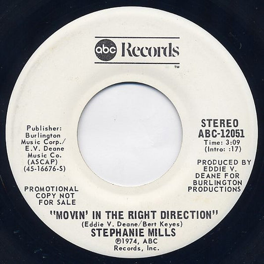 Stephanie Mills : Movin' In The Right Direction (7", Promo)