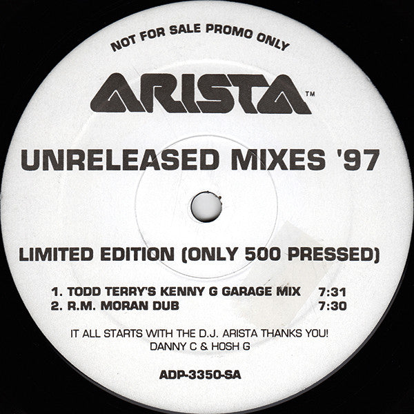 Various : Unreleased Mixes '97 (2x12", Ltd, Promo)