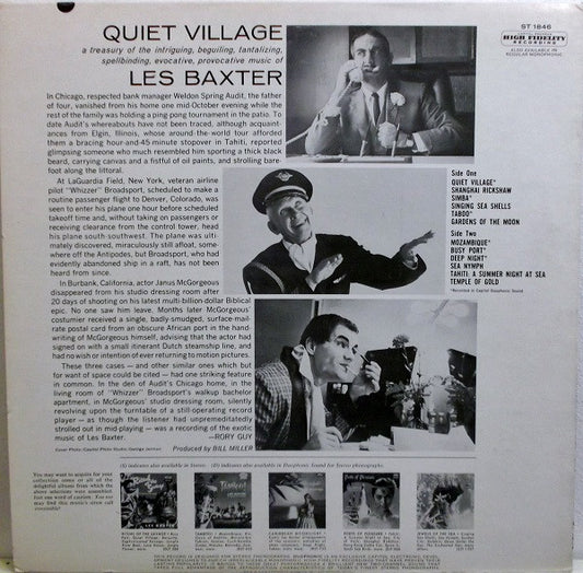 Les Baxter - Les Baxter's Original Quiet Village vinyl record, LP (Near Mint (NM or M-)) | Lulo Records