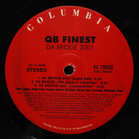QB Finest - Da Bridge 2001 / Oochie Wally vinyl record, 12" (Near Mint (NM or M-)) | Lulo Records